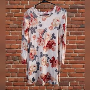 Pinc Floral blouse/dress size S